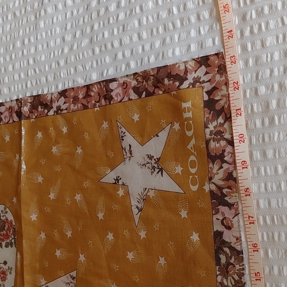 NWT COACH GLAM ROCK LAME BANDANA ONE SIZE - Picture 10 of 10